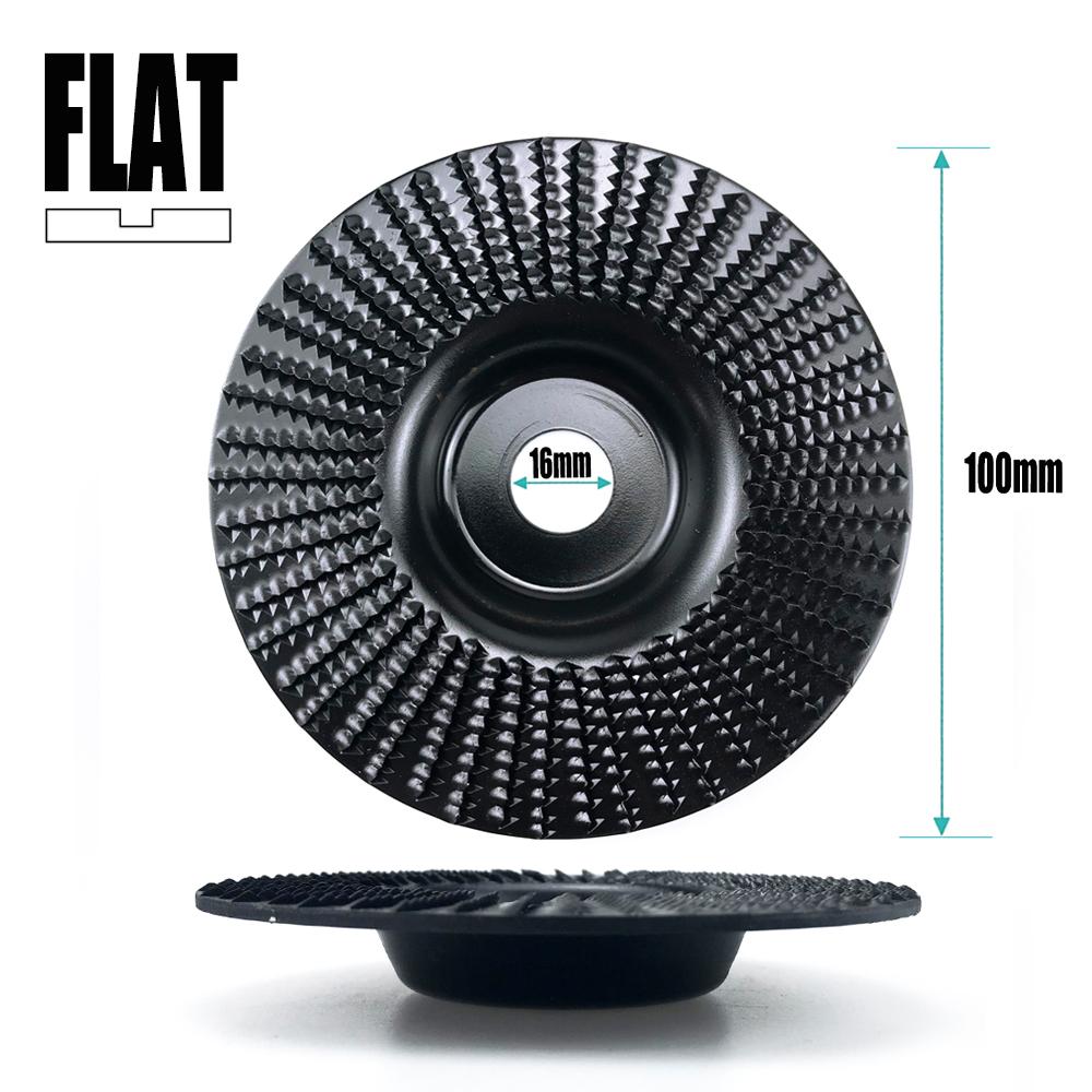 100mm Plane Bevel Angle Grinding Wheel 16/22mm Aperture Rotary Disc Sanding Woods Carving Tool Abrasive Disc for Angle Grinder