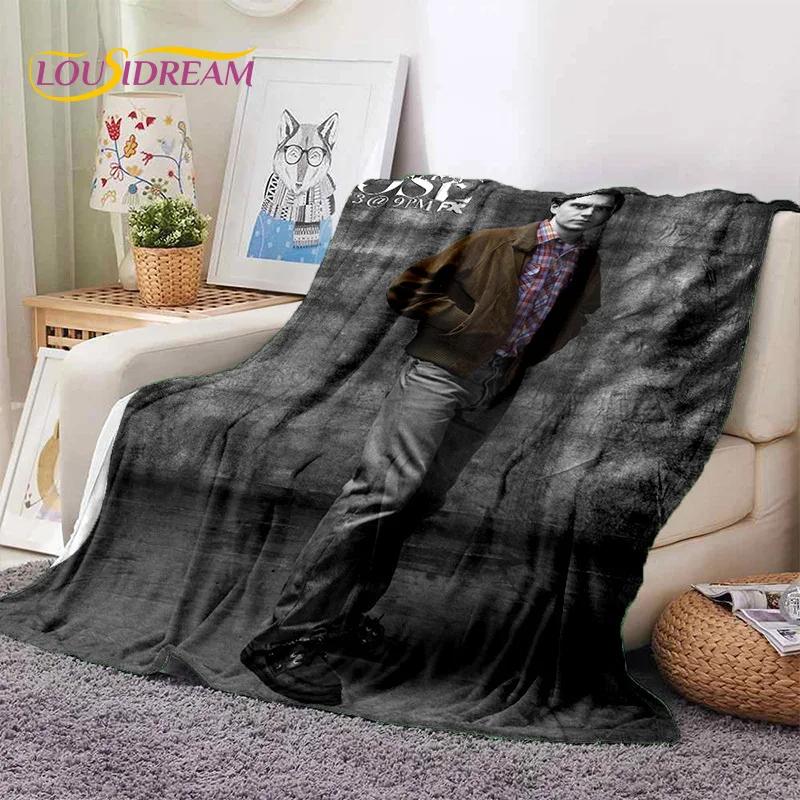 Latest Cute Evan Peters TV Actor Soft Flannel Blankets,Throw Blanket Comfortable Blanket for Picnic Beds Sofa Home Bedroom 013
