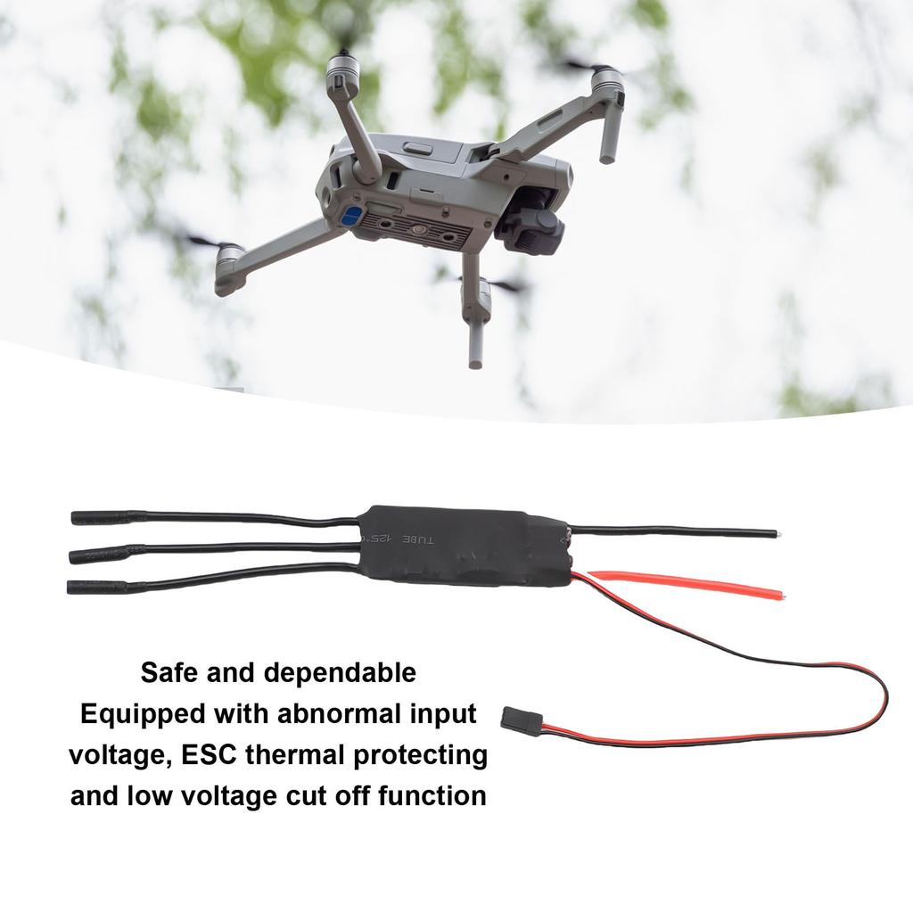 60A Brushless ESC for 3 To 6S LiPo Battery RC Brushless Motor Electric Speed Controller for DIY RC Airplanes Drones Helicopter