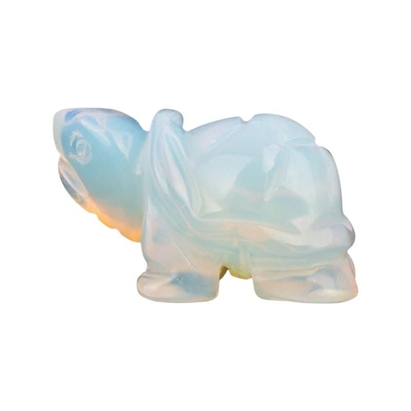 Turtles Crystal Decors,Healings Crystal Turtles Figurines Gemstones Lucky Stone Animal Sculptures Ornament Home Decors