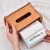 Customizable Bamboo Desktop Tissue Box Holder