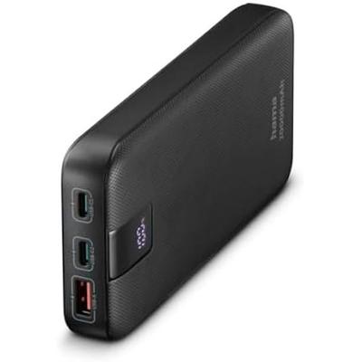 Tragbares Ladegerät - HAMA - Power Pack PD 20 - 20000 mAh - 2 USB-C - USB-A - Schnellladung