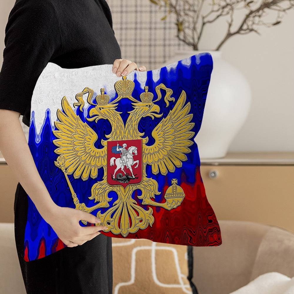 R-Russian Flag Cushion Cover Pillow Cover Decor Pillowcase Printed Cushion Case For Couch