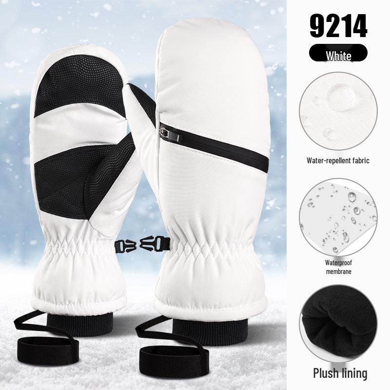 Northeast Winter Ski Gloves: Double-layer Velvet, Waterproof, Below-Zero Protection