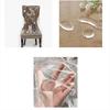 4/6/8pc Plastic Dining Chair Covers with Backrest PVC Transparent Chair Cover Quality Kitchen Protective Chair Covers Dust-Proof