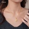 New Chinese zircon stone gourd necklace design sense collarbone chain necklace