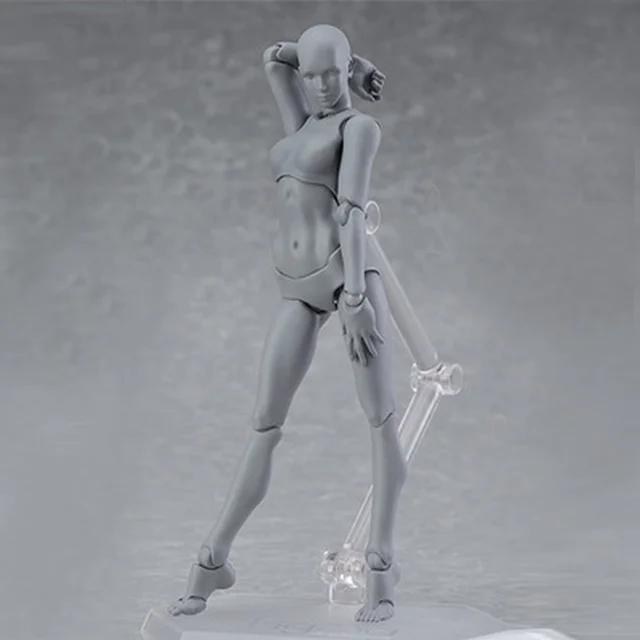 13cm Sketch Draw Male Female Movable Body Kun Body Chan Joint Pain Anime Figure Shf Action Figure Toy Model Draw Mannequin Gifts