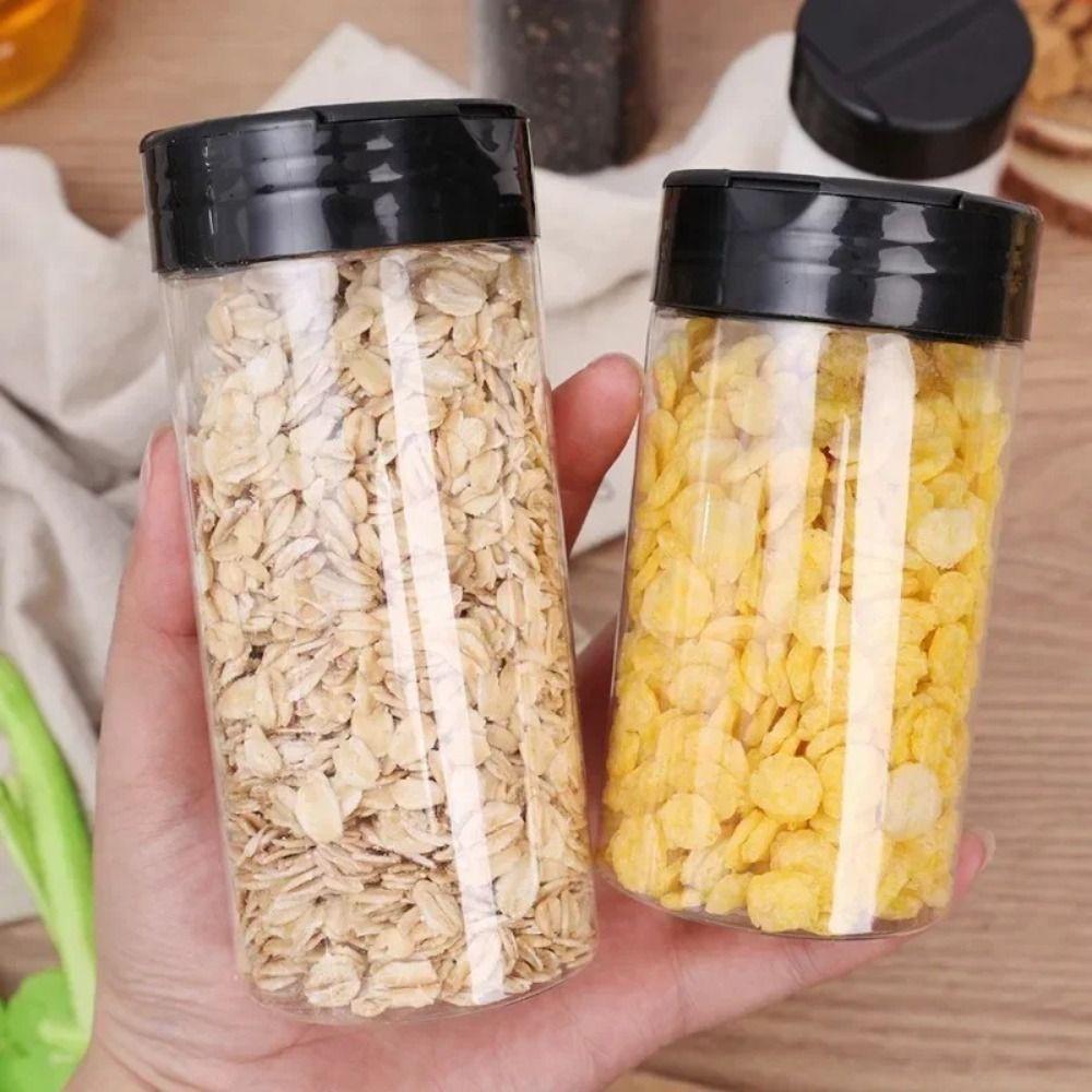 Portable Seasoning Jar Plastic Salt Cellar Simple Condiment Storage Bottle  Kitchen