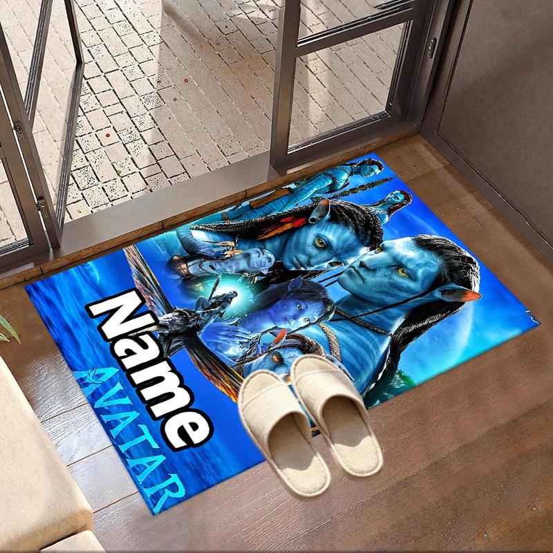 Custom Name Personalized Avatar Print Carpet, Versatile Home Decor Rug, for Playroom, Apartment, Balcony, Entryway, Hallway Gift