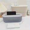 1pc Cable Storage Box with Lid for Office, High Capacity Cord Organizer, Space Saving Desktop Socket Cable Management Box