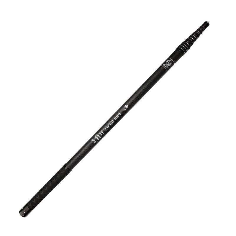 Carbon Telescopic Heavy-Duty Fishing Net Pole - Available In 1.8, 3, 4 Meters, Super Hard for Big Fish, Black Finish