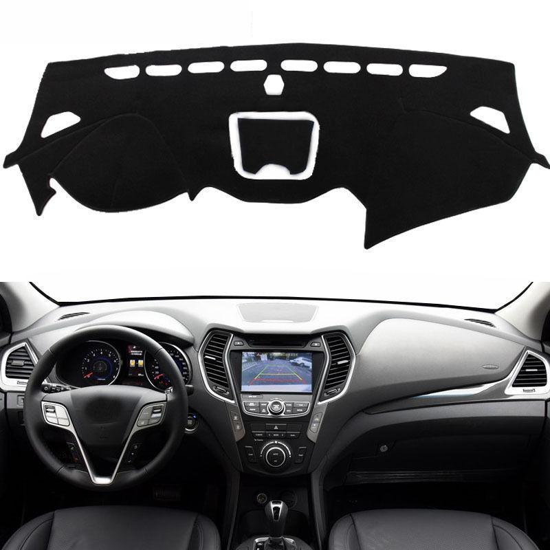 For Hyundai IX45 Santa Fe Sport 2013-2018 Car Styling Dashmat Dashboard Cover Mat Pad Dash Board Sunshade Carpet Rug Accessories