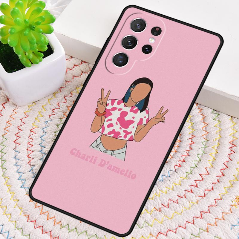 

Charli D amelio Aesthetic Phone Case for Samsung Galaxy note 10 pro S26 Ultra S23 S24 FE S25 S21 S22 PLUS shockproof Cove Galaxy S22 Ultra 5G