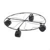 Hollow Heart Pot Caddy Planter Trolley Home with Lockable Wheels Rolling Plant Stand for Living Room