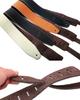 Leather Guitar Strap Cowhide Head Drop Prevention Acoustic Electric Bass Genuine Leather Strap [Laquest] (Brown)