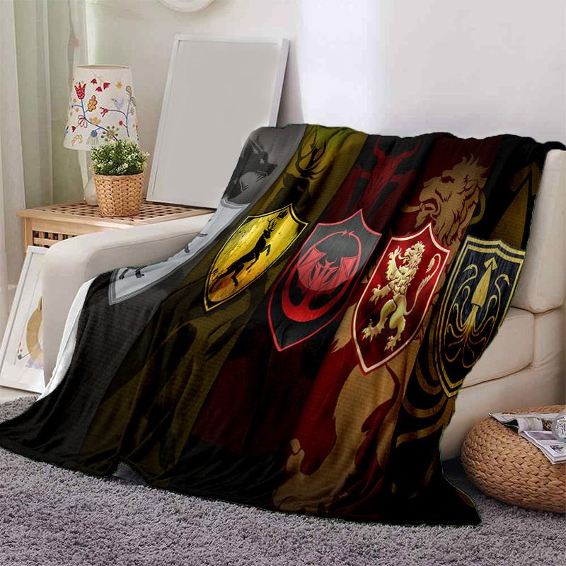 

Game of Thrones Sigils Wallpapers HDPrint Blanket, Soft Blanket For Sofa Office Bed And Travelling Daughter Birthday Gift esj320 130cm×150cm（50in×60in）