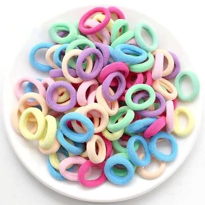 Akkerds Hair Ties for Kids, Cute Hair Ties, Large Quantity, Small Kids Hair Accessories for Girls, 100-Piece Set (Colorful)