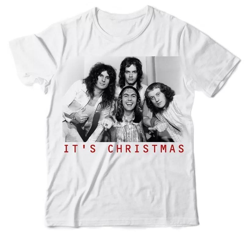 Slade band Christmas Men T-shirt Unisex White All Sizes S to 5XL E32.16 Unisex T-Shirt S