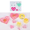 Heart Resin Mold Keychain Silicone Mold Heart Shaped Earring Mold Resin Pendant Mold for DIY Crafts Jewelry Casting Mold