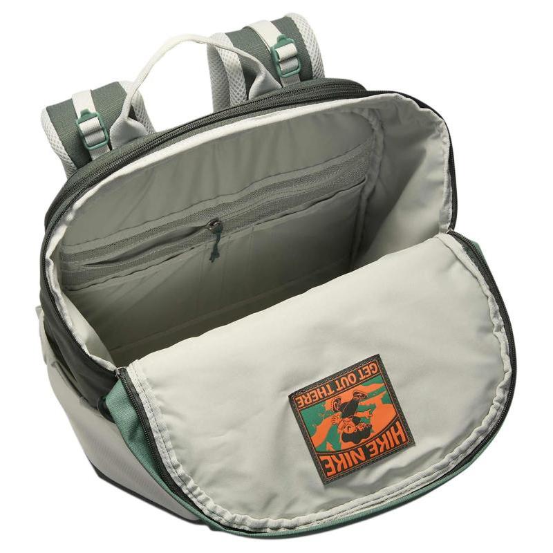 Nike Fabric Backpack Regular Unisex Vintage Green & Light Silver & Stadium Green Casual