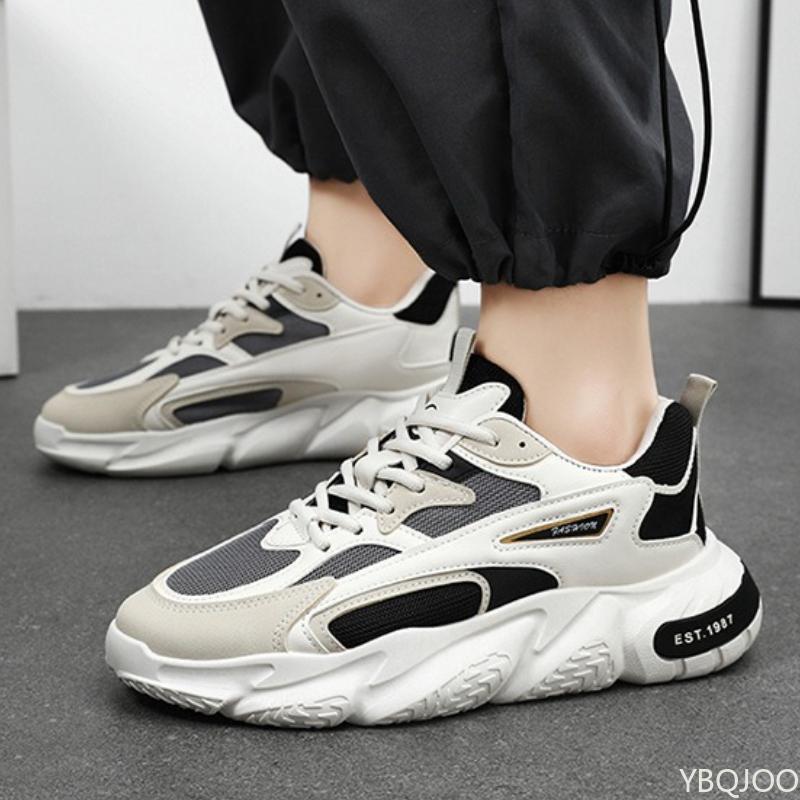 Spring Autumn New Lightweight Breathable Mesh Shoes Fashionable Versatile Thick soled sneakers Casual Comfortable Running Shoes