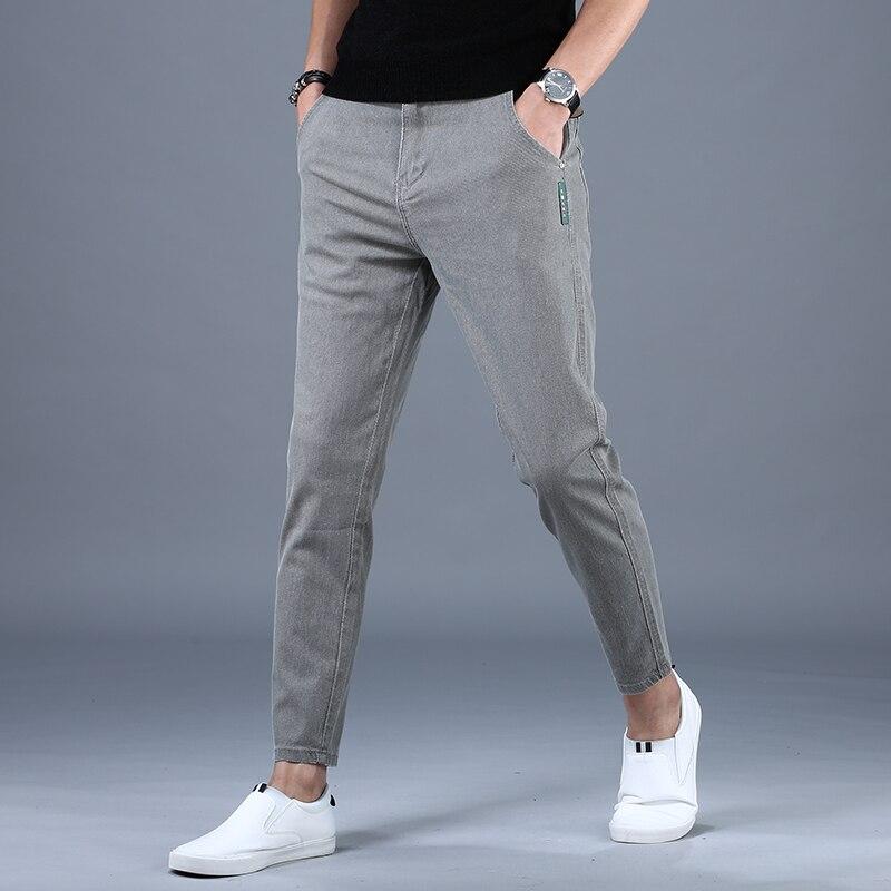 Buy Grey Casual Jeans Summer Korean 