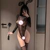 1Pc Sexy Underwear Women Mesh Elasticity Erotic Lingerie Hot Bodysuit Sleepwear Intimates Black White Nightgown