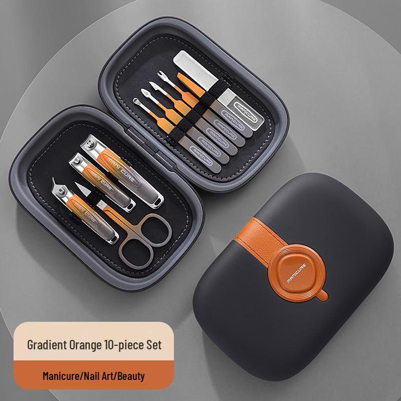 16-Piece High-Quality Nail Care Set for Men & Women: Clippers, Manicure, Tweezers, and Elegant Storage