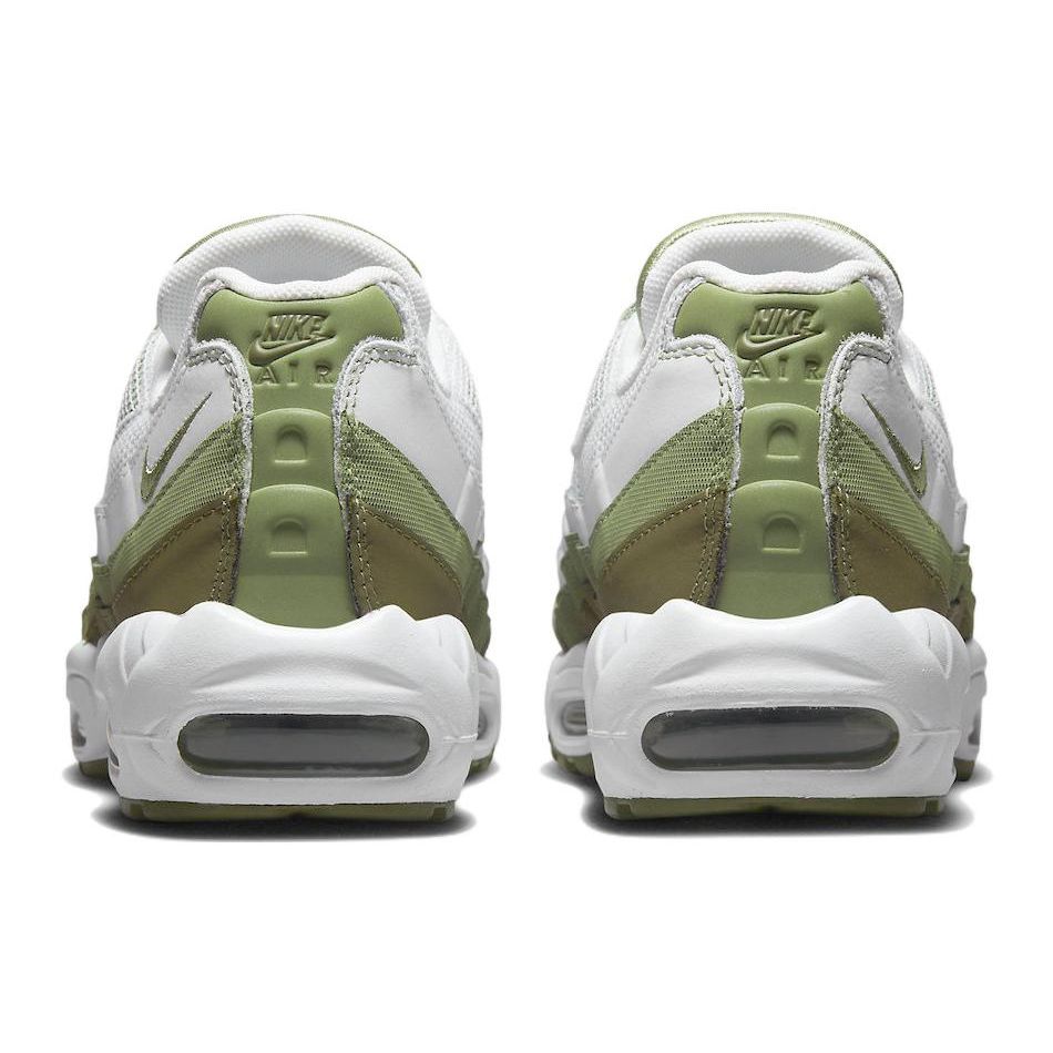 Nike Air Max 95 White Oil Green Men Sneakers Medium-Olive FD0780-100
