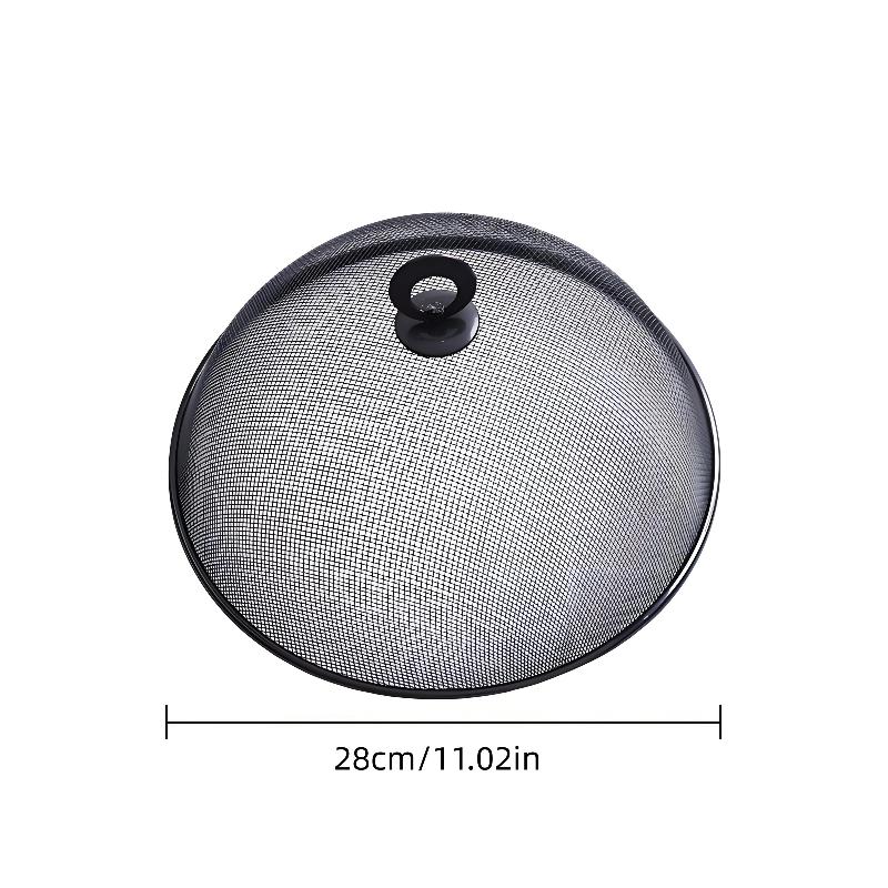 

Сетчатый чехол для еды Защитная крышка для блюда круглой формы Бытовой держатель для демонстрации овощей и фруктов для защиты от насекомых для улицы чёрный