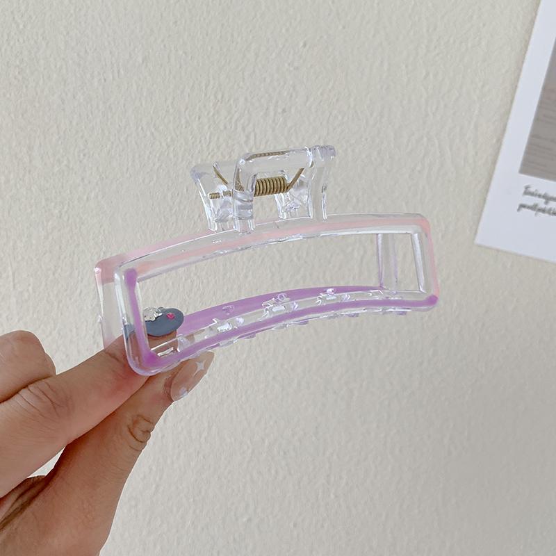 

Квадратные заколки-крабы цвета желе, милые женские корейские заколки, темпераментные модные зажимы-крабы для волос, аксессуары для волос для девушек