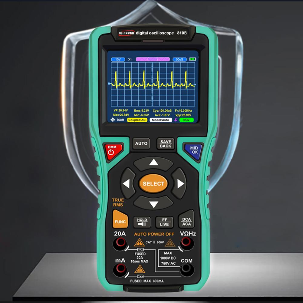 3.2inch Digital Portable Oscilloscope Multimeter Circuit Repair Tools 2500mAh Battery Multifunction Tester Handheld Oscilloscope