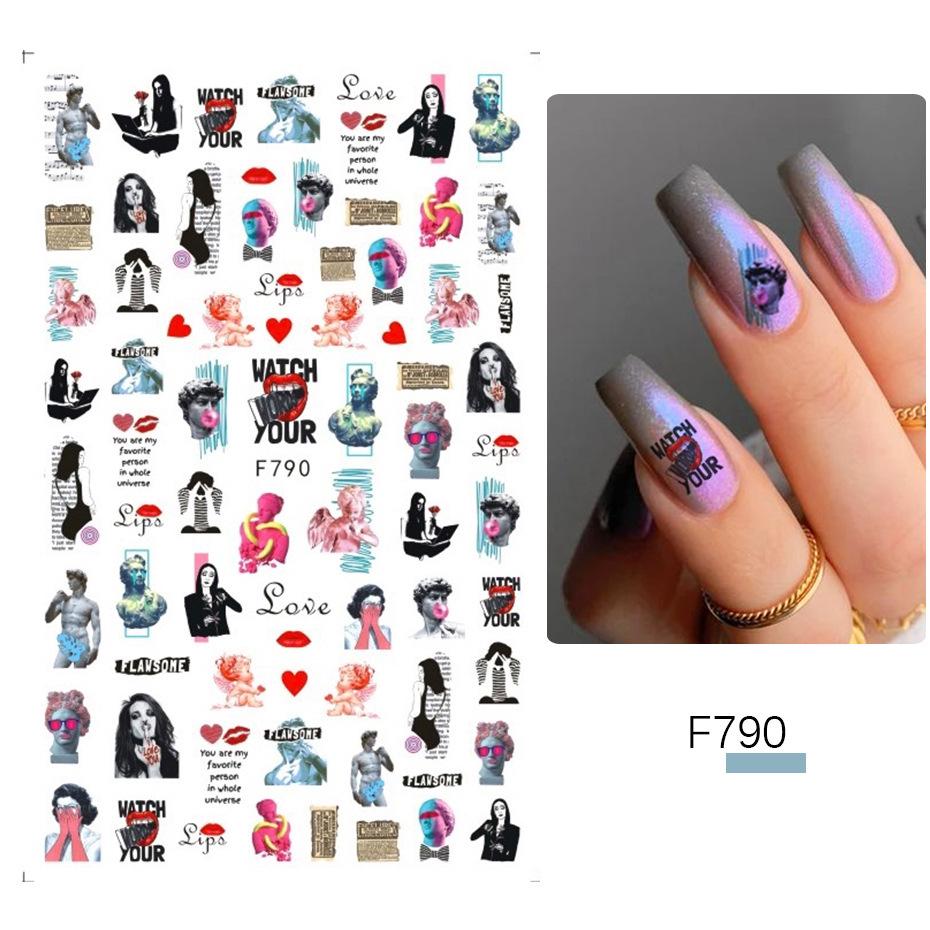 Autumn Maple Leaf Nail Stickers - Floral and Leaves Self-Adhesive Design