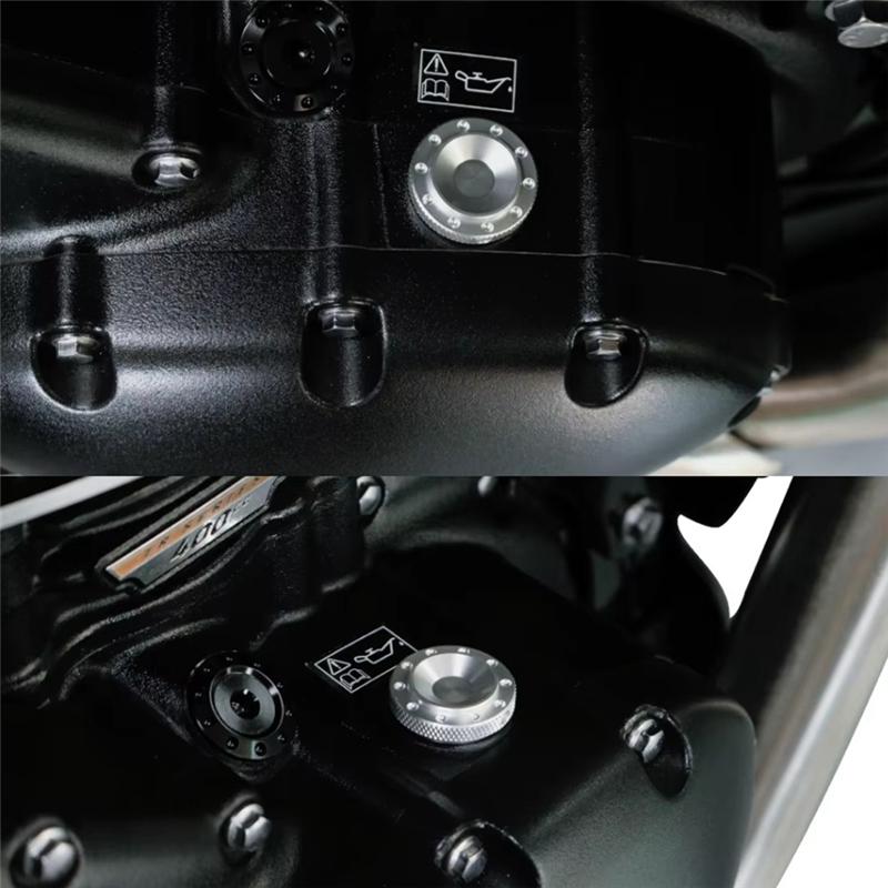 A51K-Motorcycle Accessories Oil Filler Cover Screw Plug Cap Bolt For Scrambler 400X Speed 400 -2025 Speed T4 2024 2025