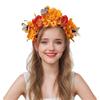 Realistic Fabric Flower Hairhoop for Women Girl Theme Party Headband Mexico Ethnic Headpiece Wedding Bride Hairband