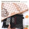 Large Capacity Transparent Mesh Cosmetic and Toiletry Bag - Portable Travel Storage