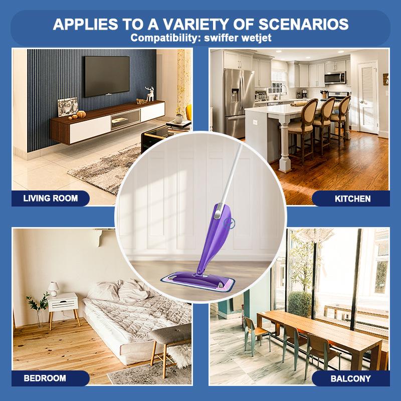 Reusable Mop Pads For Swiffer Wetjet, Wet Pads Refill Mop Pads Refills Mop Refill Pads Wet Dry Use Mop Replacement Heads