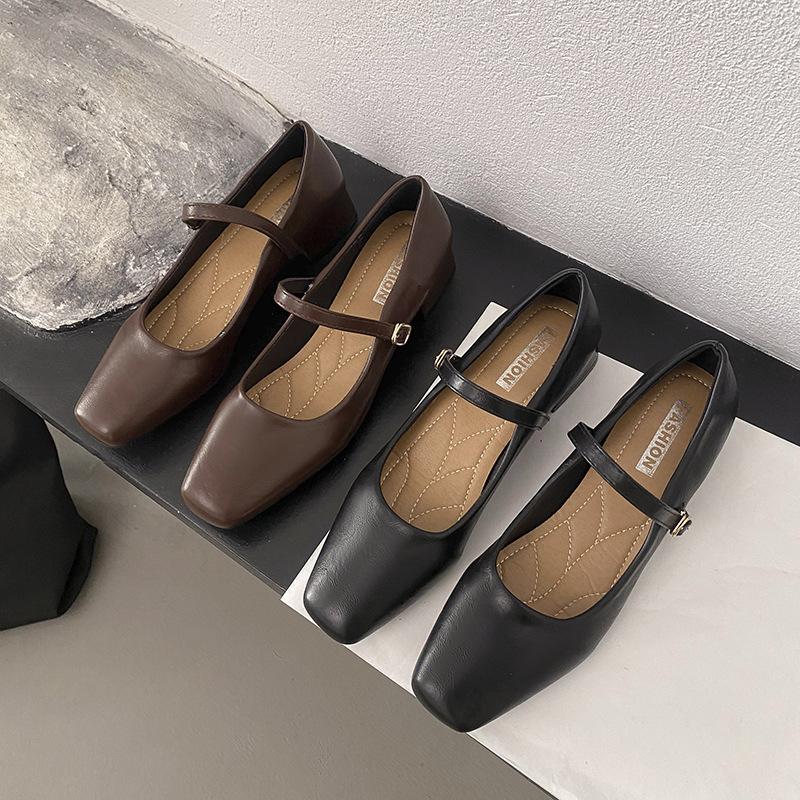Mary Jane shoes women's spring and autumn new temperament thick heel women's single shoes