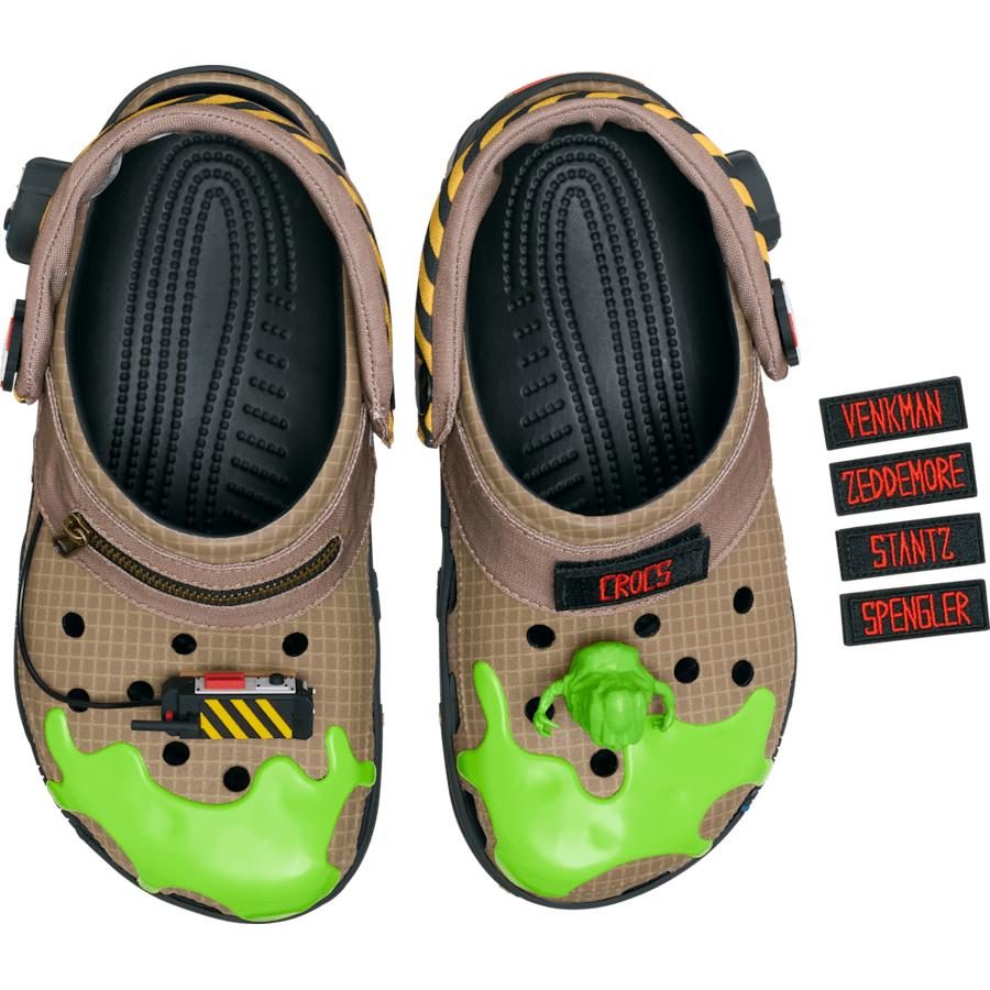 Ghostbusters x Crocs Classic clog Comfortable and stylish hole shoes unisex brown