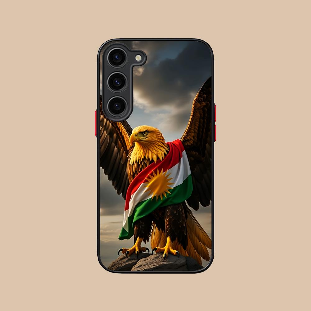 Silikonový kryt na mobilní telefon s vlajkou Kurdistánu pro Samsung Galaxy S26 S25 S24 S23 S22 S21 Plus FE Ultra Barevný kryt