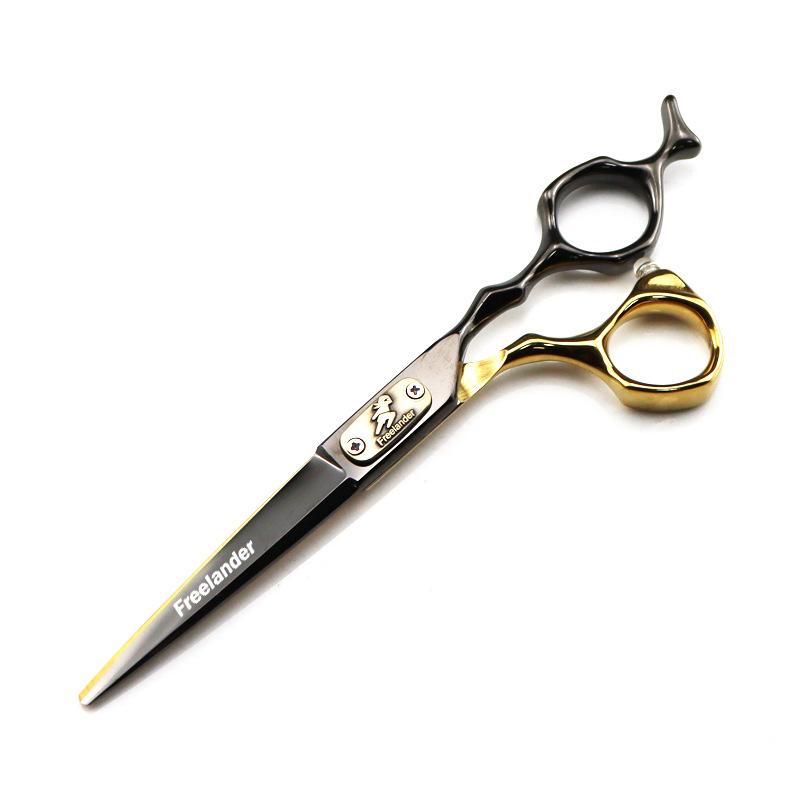 Black And Gold High-End, Freelander Bench Handle, Hair Scissors, Haircut, Flat Scissors, Bangs, Tooth Scissors, Thin Scissors