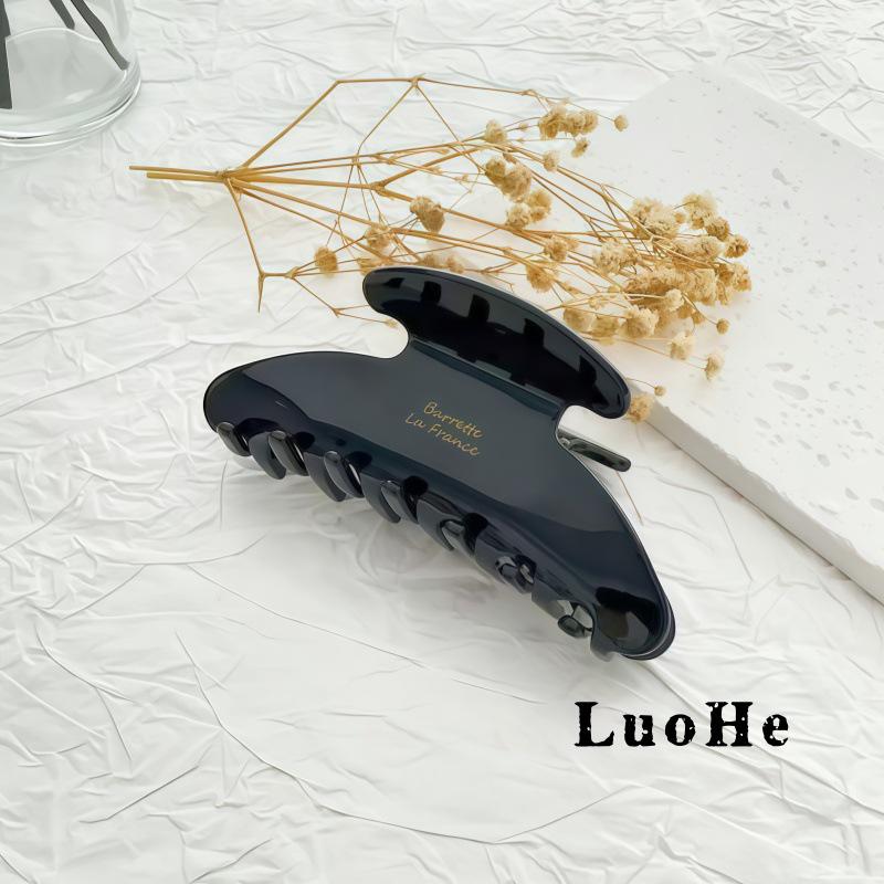Korean Style Gold Label Acetate Shark Hair Claw Clip for Elegant Updo
