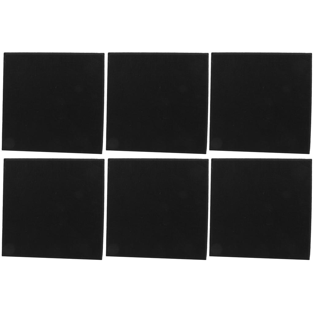 6Pcs SoundAbsorbing Board Acoustic Polyester Soundproof proof Silencer Panels(Gray )