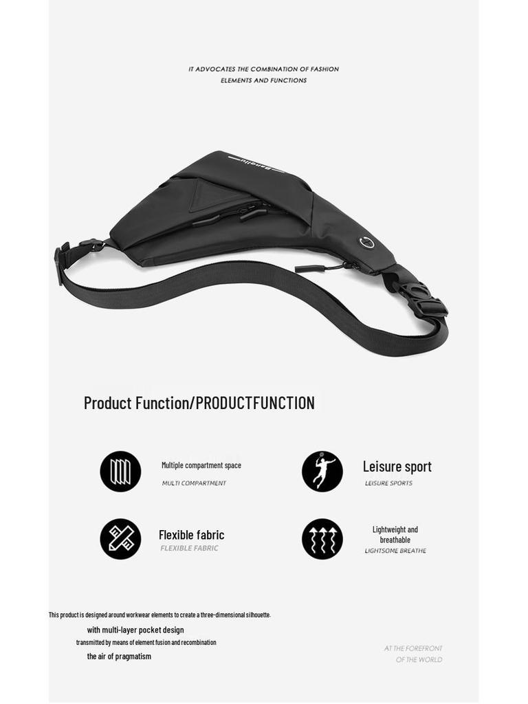 Men's Trendy Cross-border Messenger & Shoulder Bag for Outdoor Travel