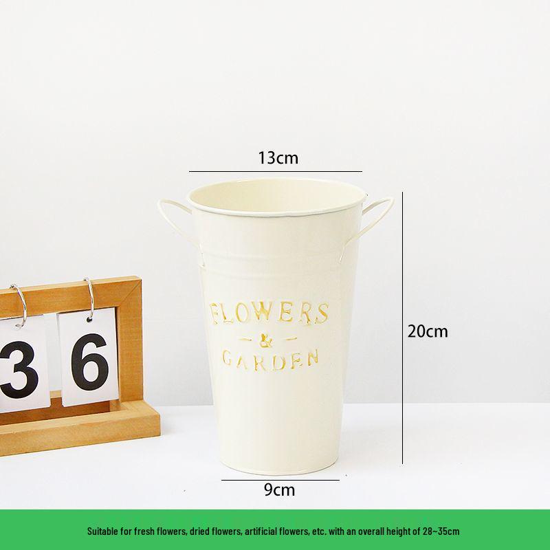 

Американское жестяное ведро для цветов: Креативная цветочная композиция для домашнего декора