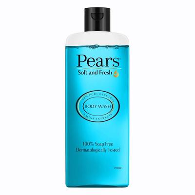 Soft & Fresh Body Wash 250 Ml With Glycerin & Fresh Mint, Cooling Shower Gel for Bathing - Paraben Free, For Men & Women