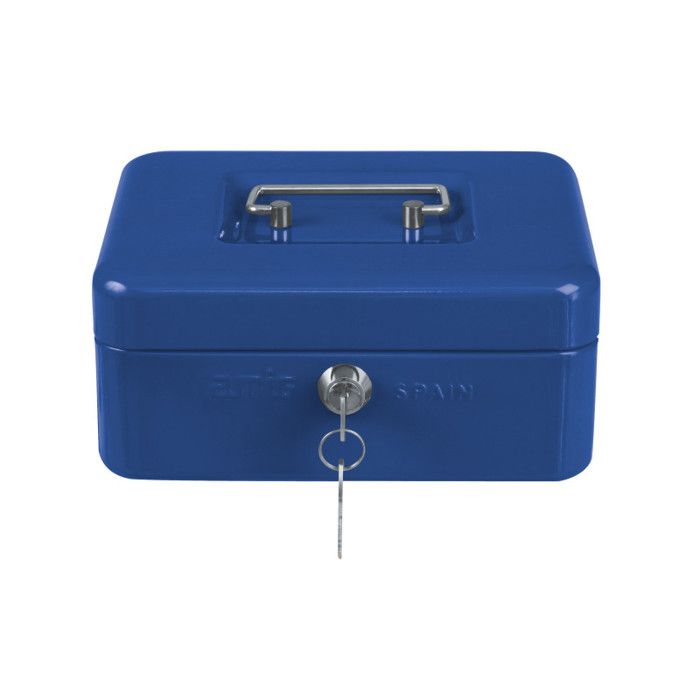 AMIG | Coin Case 2153 | 300 X 240 X 90 Mm | Steel | Blue