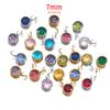 10pcs 7mm 20pcs 6mm Stainless Steel Rhinestone Beads Mixed Crystal Charms Pendant for Necklace Bracelet DIY Jewelry Making Charm
