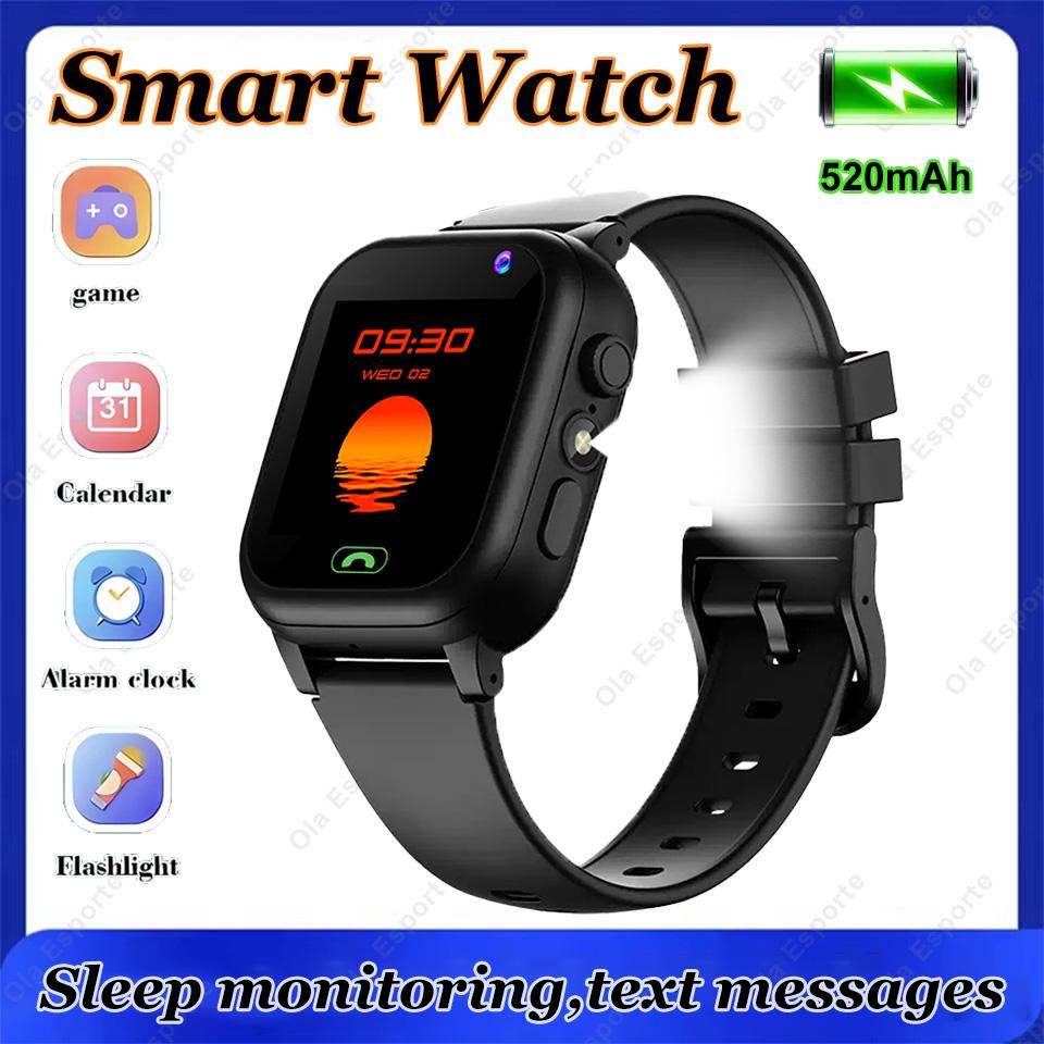 Kids Smart Watch Music HD Camera Games Calendar SOS Calculator LBS Location Flashlight Digital Smartwatch Gifts For Boys Girls