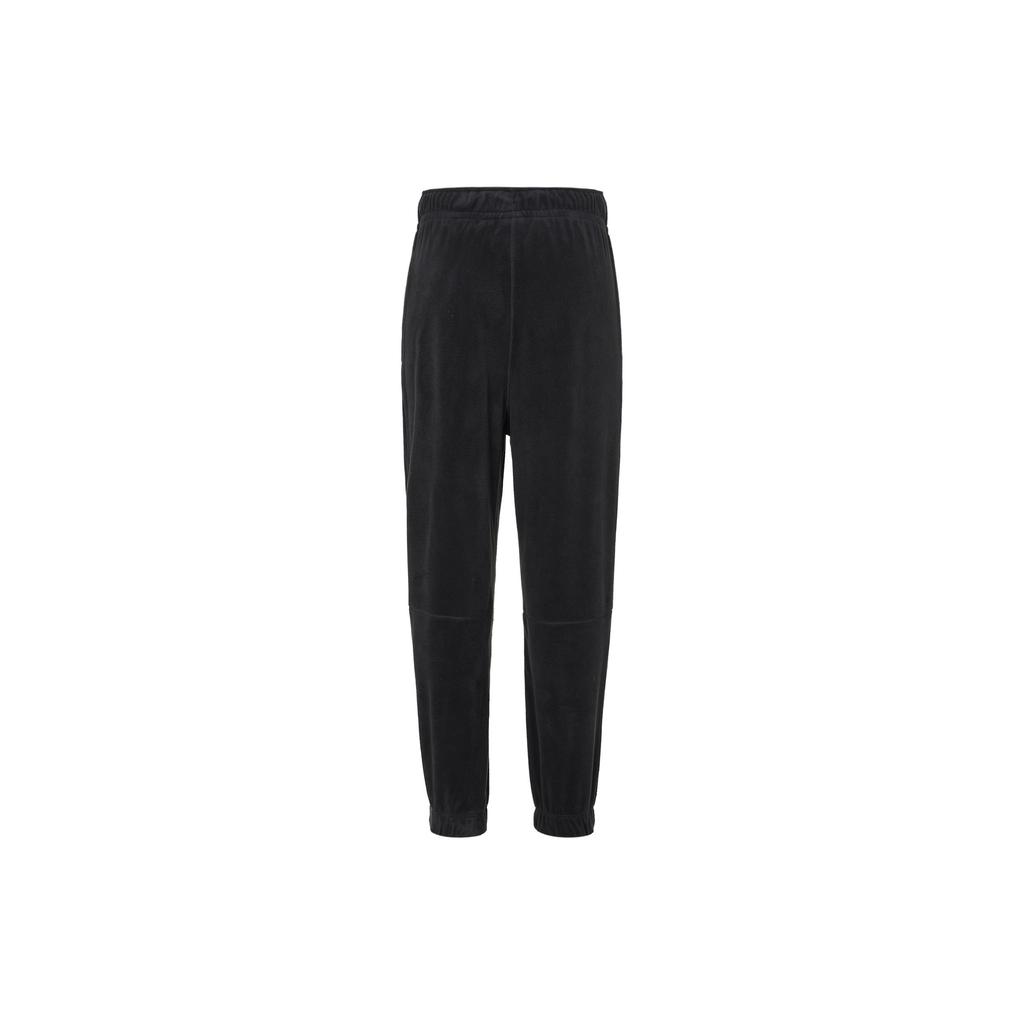 Nike Solid Color Drawstring Loose Knit Sports Pants Women Bottoms Black FB5579-010